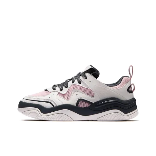 FILA FUSION KICK III Skateboarding Shoes Low Top Skateboard Shoes Women's Snow Vanilla Hundred Flowers Scent Powder