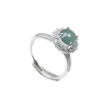 PUPAN Ice Glutinous Jadeite Rings Women's