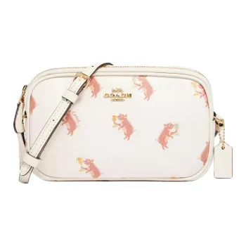 COACH Jes PVC Camera Bags Crossbody Bags Small Size Women's White