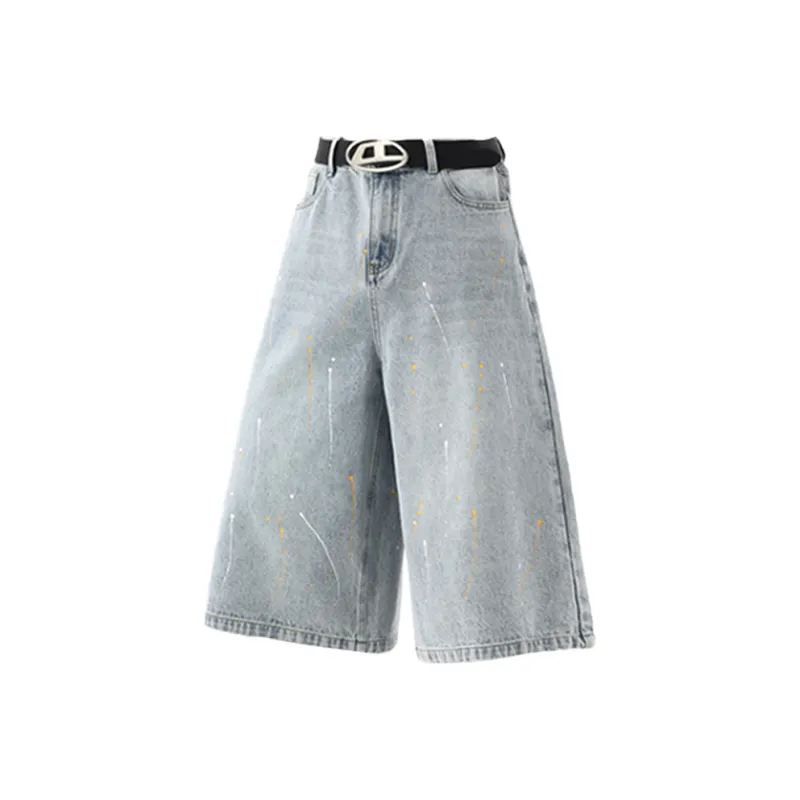 HKRXEC Denim Shorts Men-0