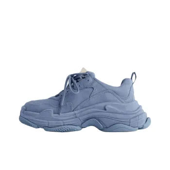 Balenciaga Triple S Low Top Chunky Sneakers Men's Blue