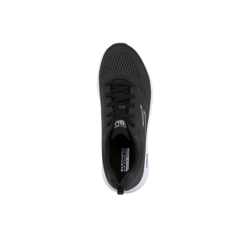 Skechers GO RUN Elevate Low Top Running Shoes Women's Black White-4