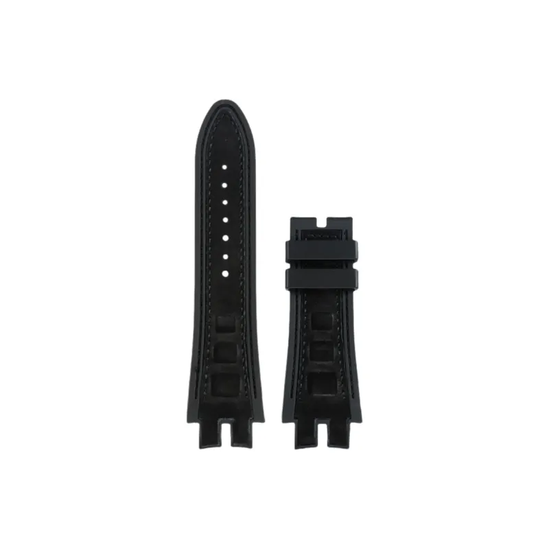 Craftsman Roger Dubuis Compatibility Watch Band Cow Leather, Silicone Material-0