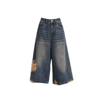 KLAMMKICKS Denim Shorts Unisex Navy Blue
