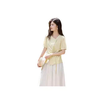 Mu Xiao Xin T Shirts Women's Yellow Cream