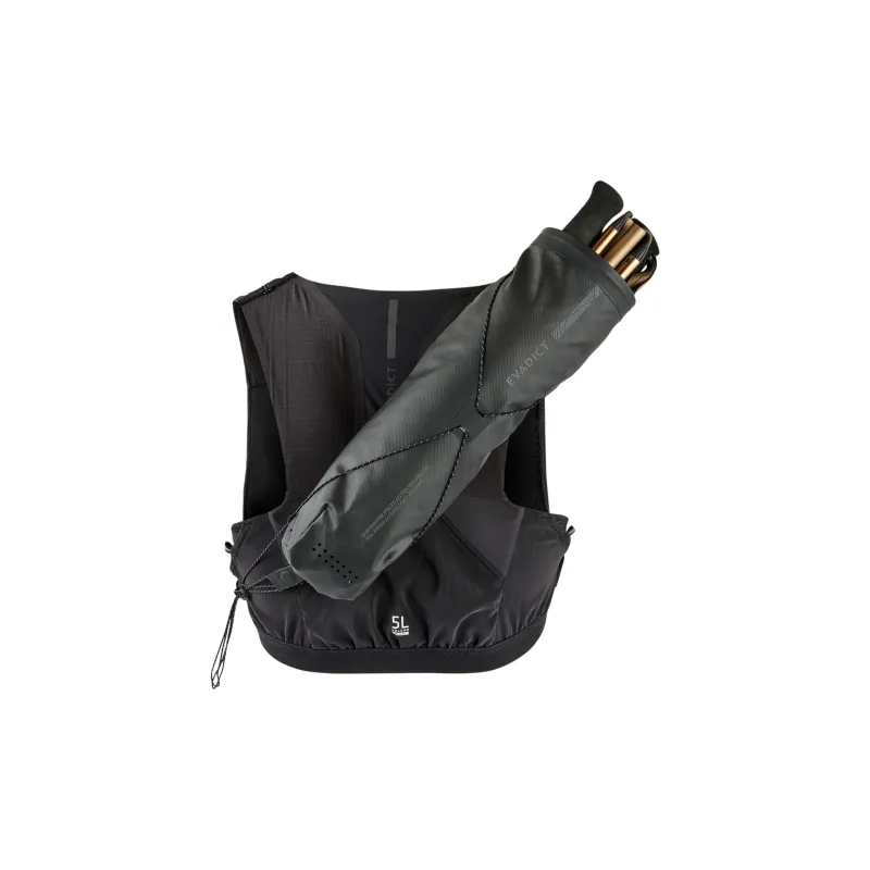 DECATHLON Polyester Trail Running Pole Bucket Bag Travel Storage Bag Unisex Black-2
