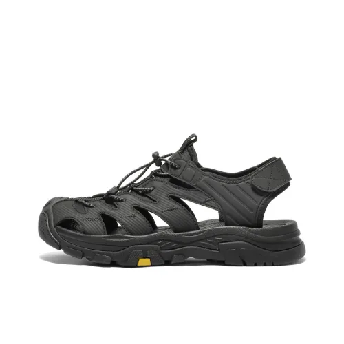 BELLE Beach Sandals Men Gray, Black