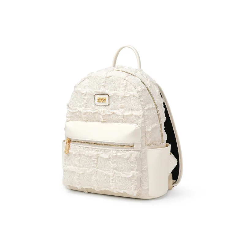 Disney Mickey Series Fabric Backpack Regular Women's White-2