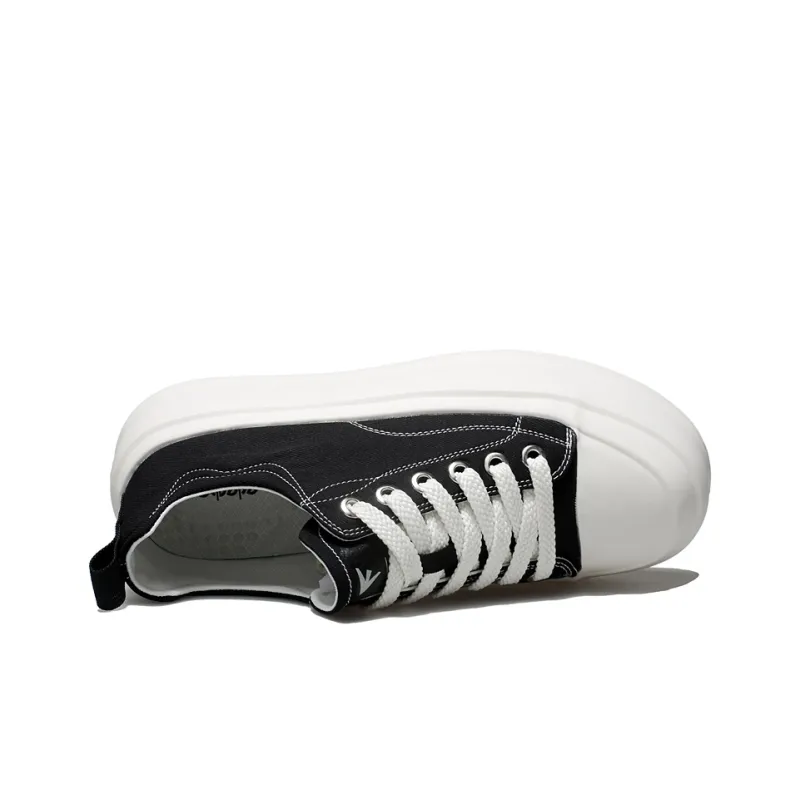EDENBO Low Top Skateboard Shoes Men's Black-4