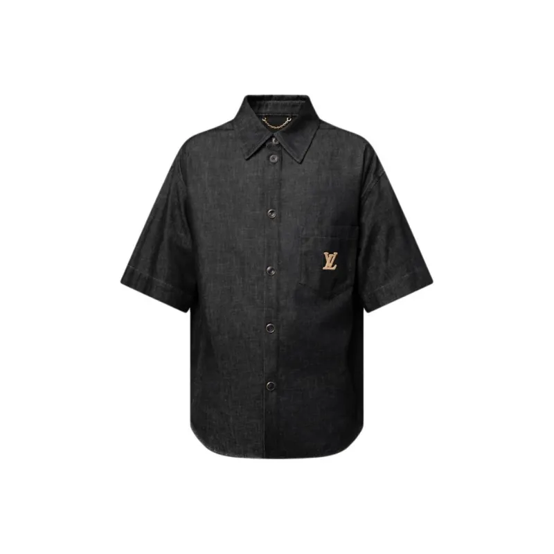 Lv Short Sleeved Chambray Shirt-0