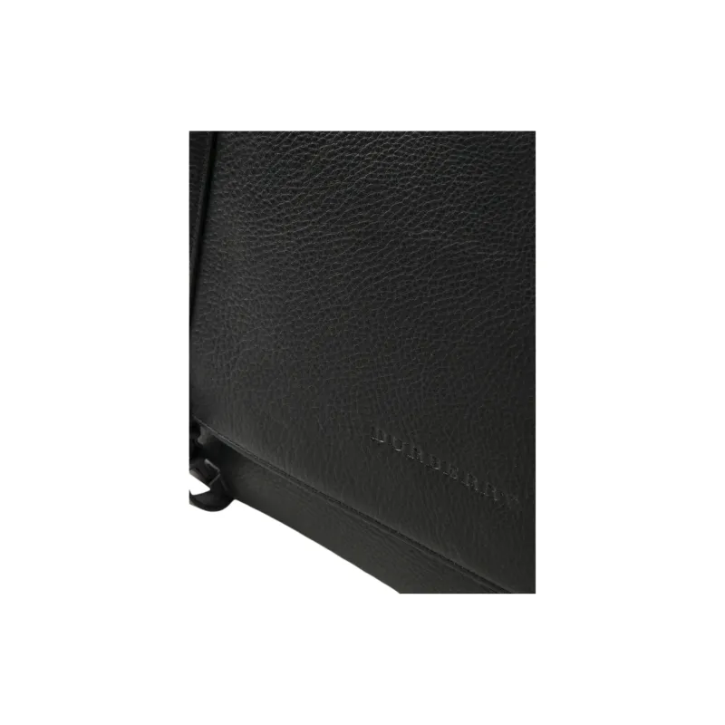 Burberry Calfskin Messenger Bag, Shoulder Bag, Crossbody Bag, Handbag Men's Black-3