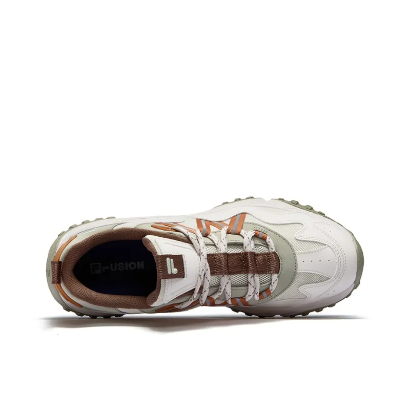 FILA FUSION FREEROAM Hiking Shoes Low Top Casual Shoes Men's Antique White Clover Green-2
