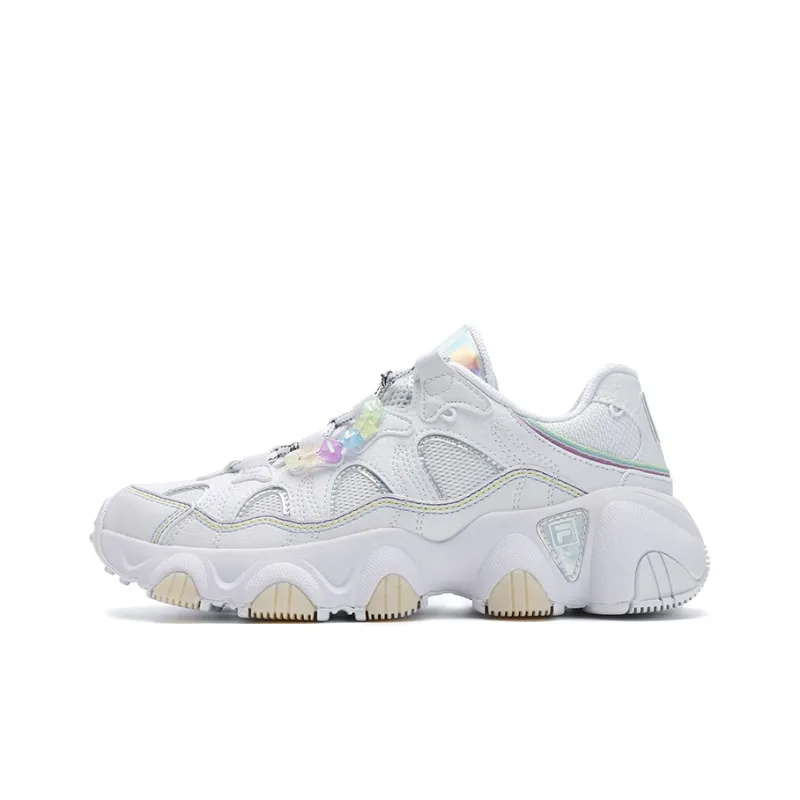 FILA JAGGER SUMMER Multicolor Early Summer, Claw Shoes Abrasion Resistant Breathable Low Top Casual Shoes Women's White-0