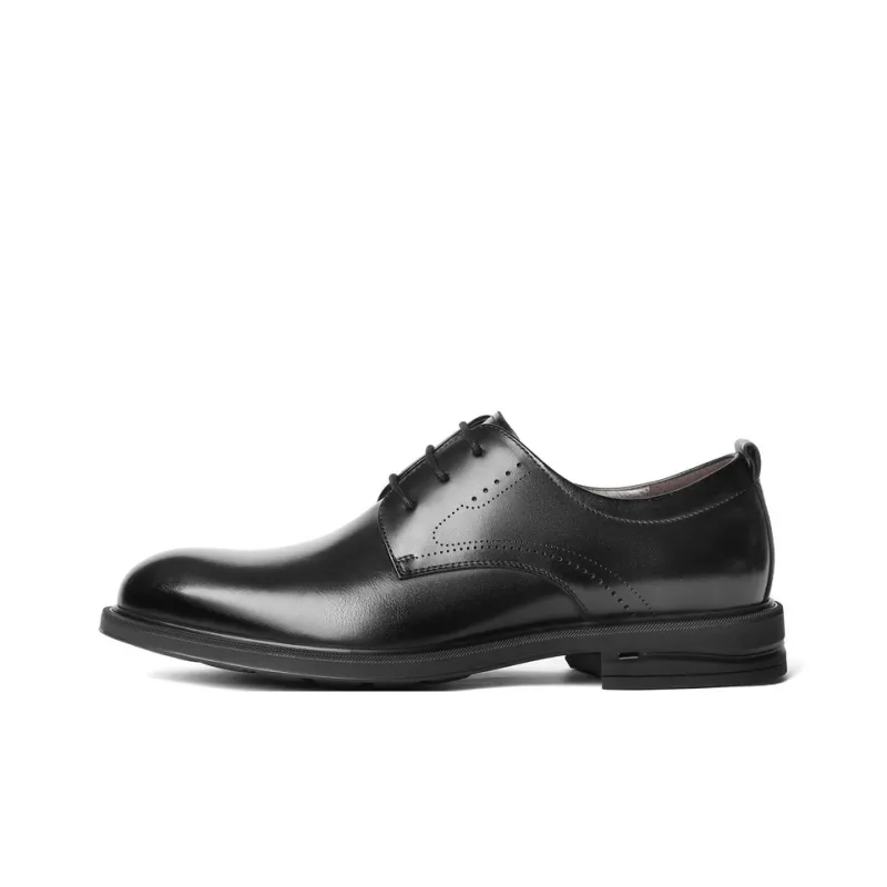 BELLE Dress Shoes Men Low Top Black-0