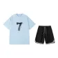 2 Pack (Haze Blue Top+Black Shorts)