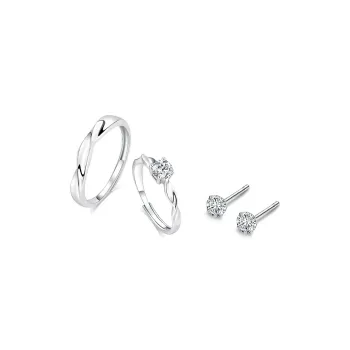 TRUE ME 999 Fine Silver Stud Earrings Unisex