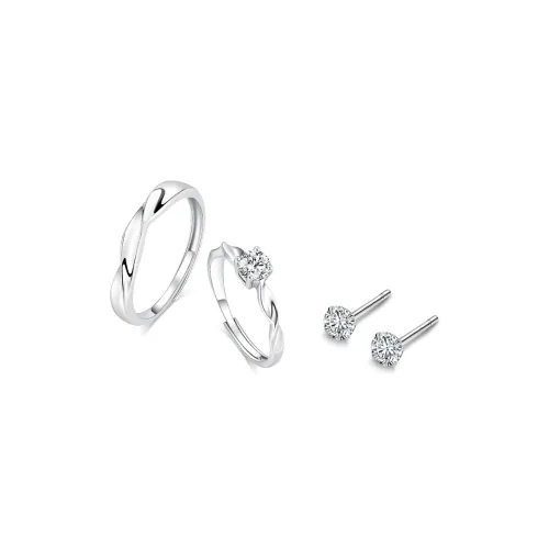 TRUE ME 999 Fine Silver Stud Earrings Unisex