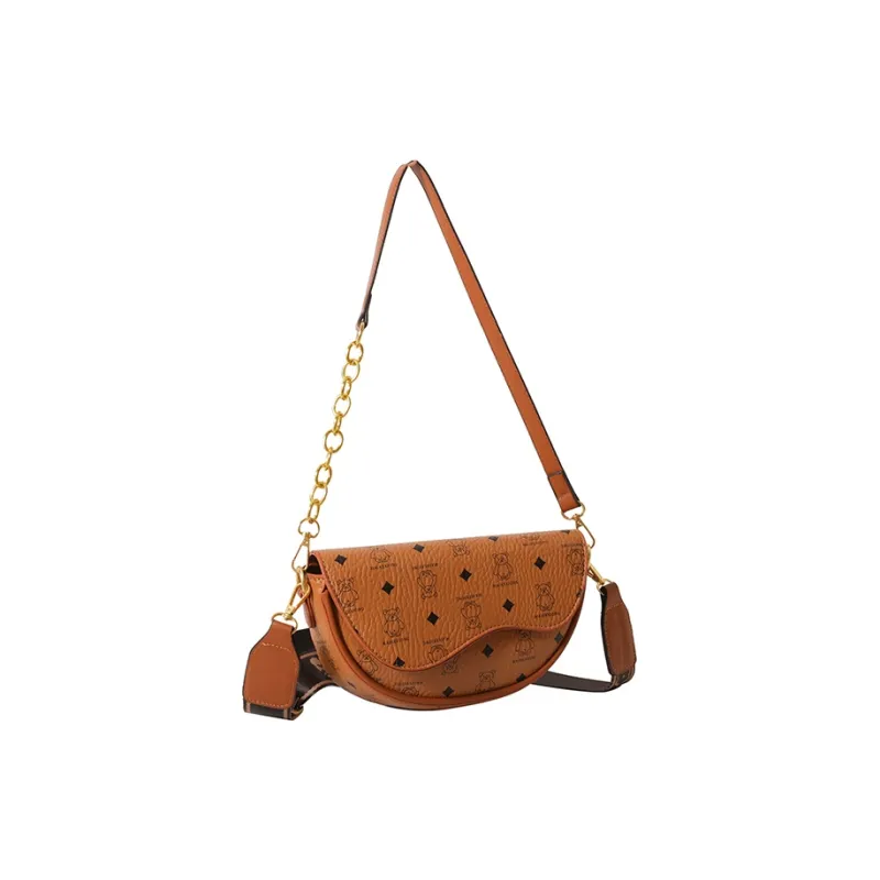 Kewuku PU Saddle Bag, Shoulder Bag, Crossbody Bag Unisex Multicolor-8