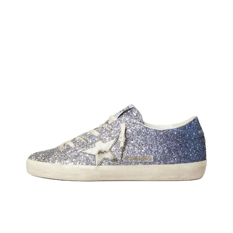 Golden Goose Super Star LTD Low Top Skateboard Shoes Women's Blue-0