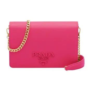 PRADA PRADA Luggage Collection Leather Crossbody Bags Shoulder Bags Women's Magenta