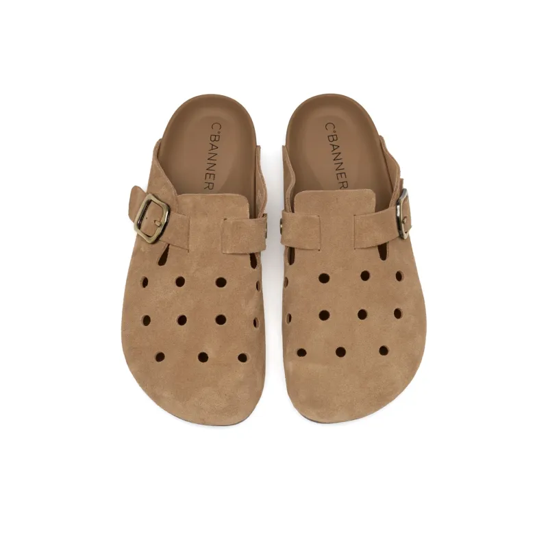 C°BANNER Closed Toe Slippers Men's Beige Yellow-2