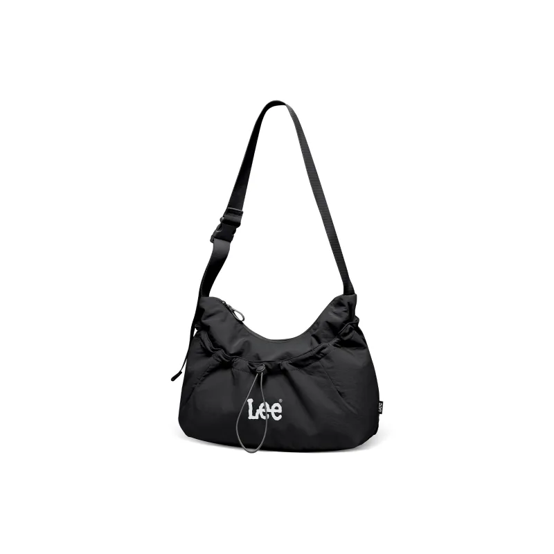 Lee Fabric Shoulder Bag, Crossbody Bag Women's Cream White/Gray Green/Black-10