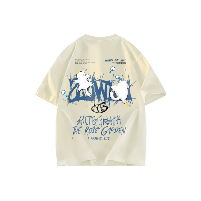 A02 T Shirts Unisex Light Beige Apricot-1