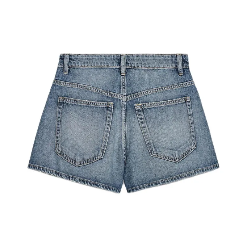 ZARA Trf Denim Shorts Women's Blue-1