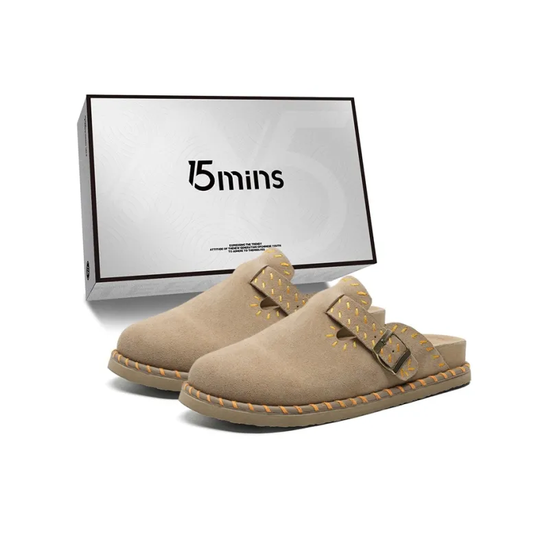 15 MINS Rubber Sole Stitching Abrasion Resistant Slip Resistant Birkenstock Shoes Unisex-0