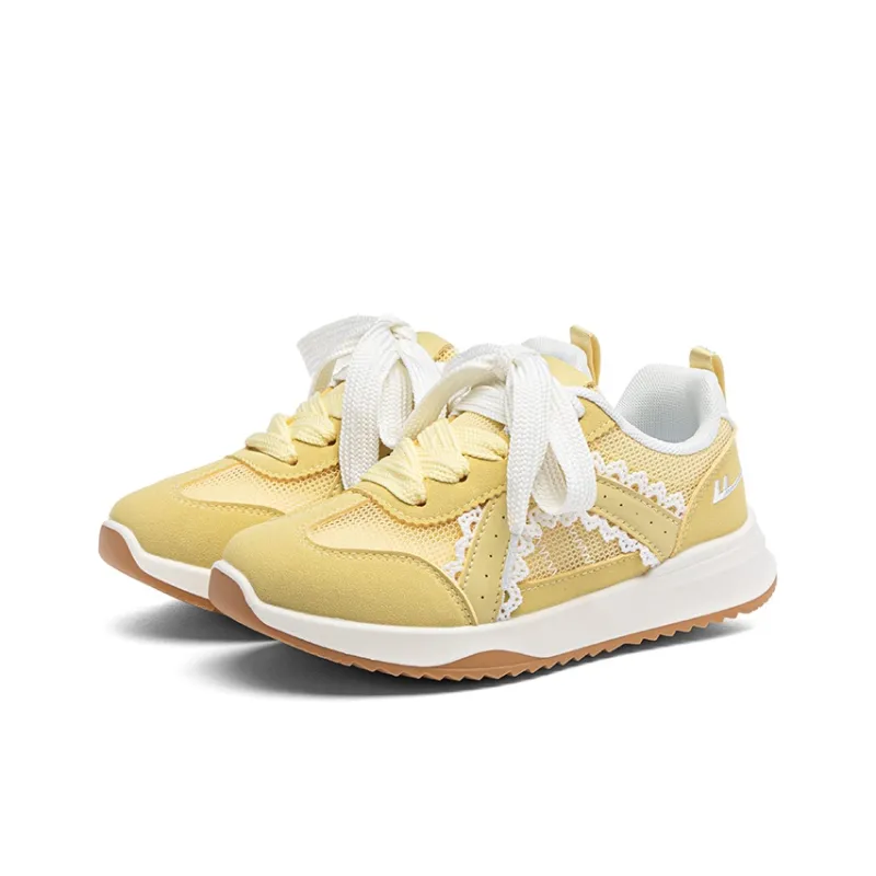 Warrior Cushioning And Breathable Low Top Casual Shoes Women's Yellow-2