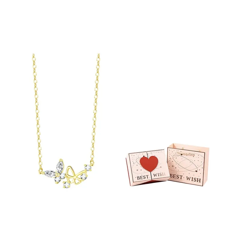 Peach Blossom Radiance S925 Silver Necklaces Women's-10