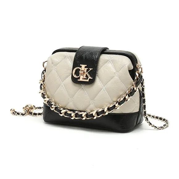 BETTINA VIVIAN PU Handbag Women's Cream Black-1