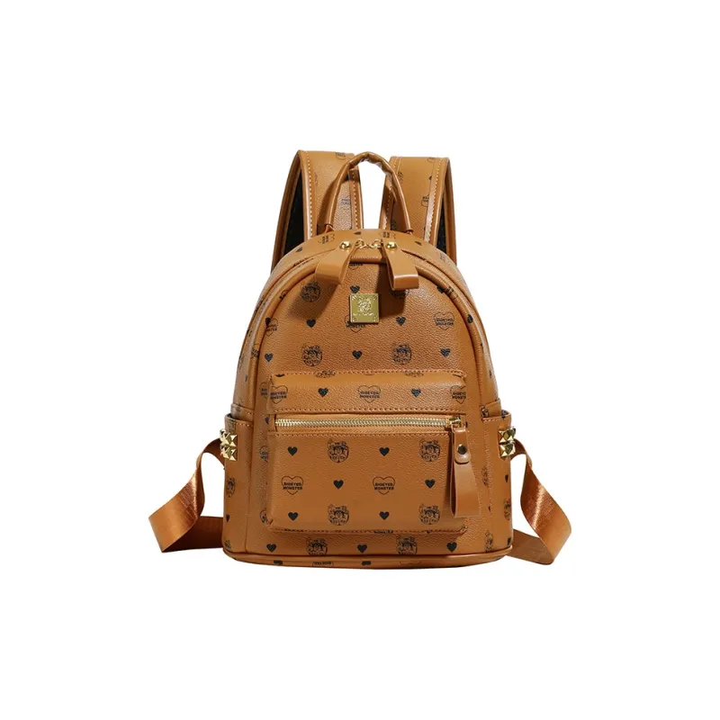 FCTOSSR PU Backpack Women's White/Beige/Pink/Brown-19