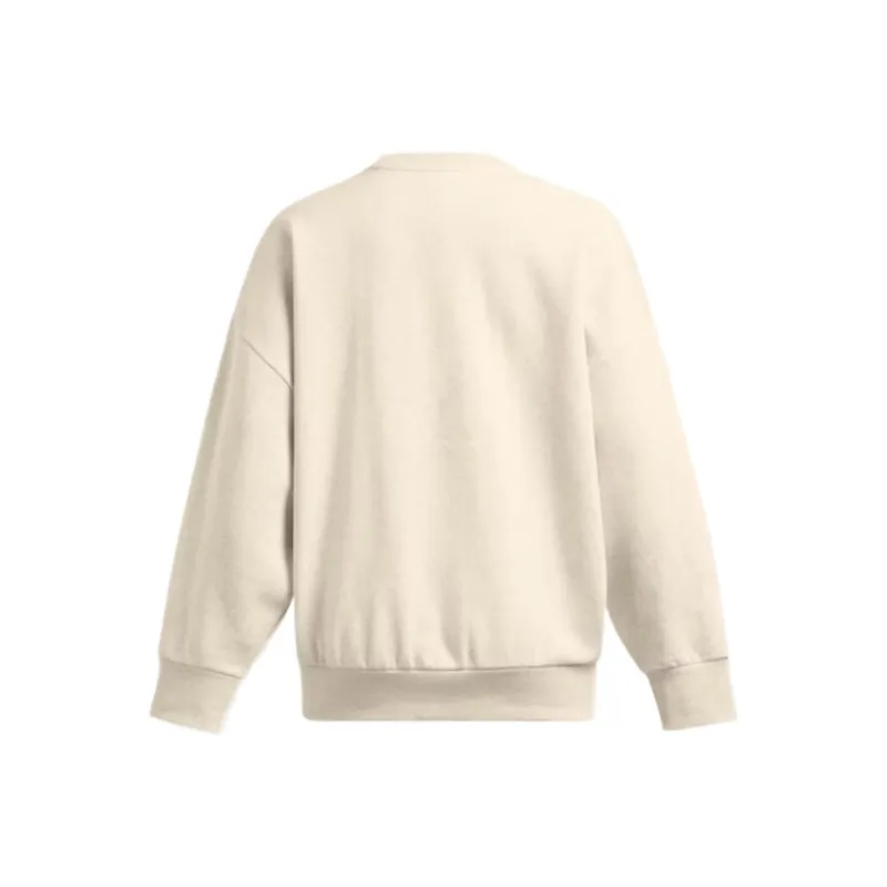Under Armour Rival Fleece Sweatshirt Women's Ivory White-1