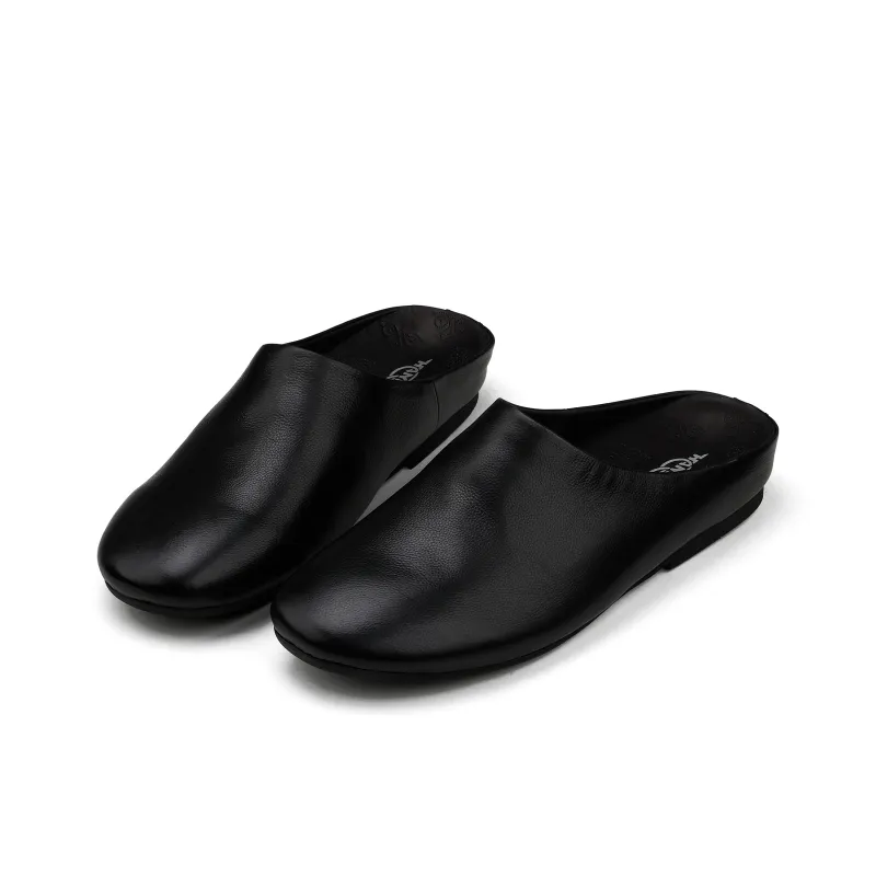 HANQIAORIJI The Abyss Series Closed Toe Slippers Men's Black-1