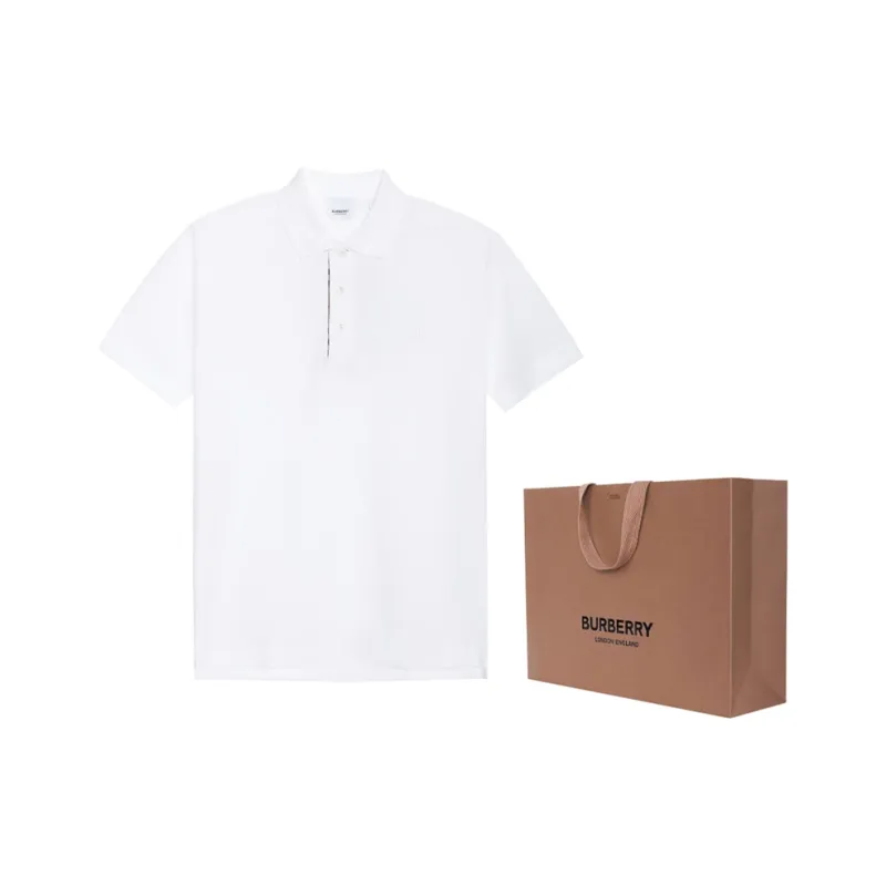 Burberry Monogram Motif Cotton Pique Polo-6