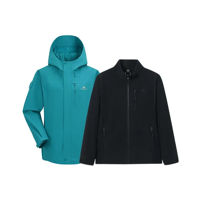 PIONEER CAMP Waterproof, Windproof, Breathable, Water Repellent, Abrasion Resistant, Thermal Windbreaker Jacket Women's-33