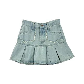 IDLE SOUL Denim Short Skirts Women's