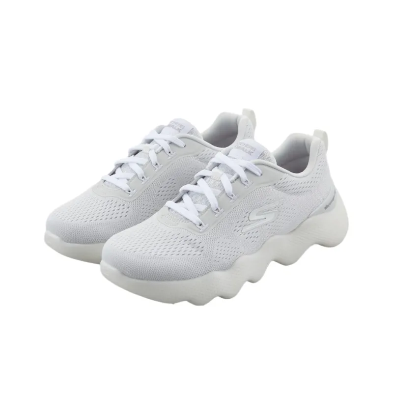 Skechers Go Walk Massage Fit Low Top Casual Shoes Women's White-2