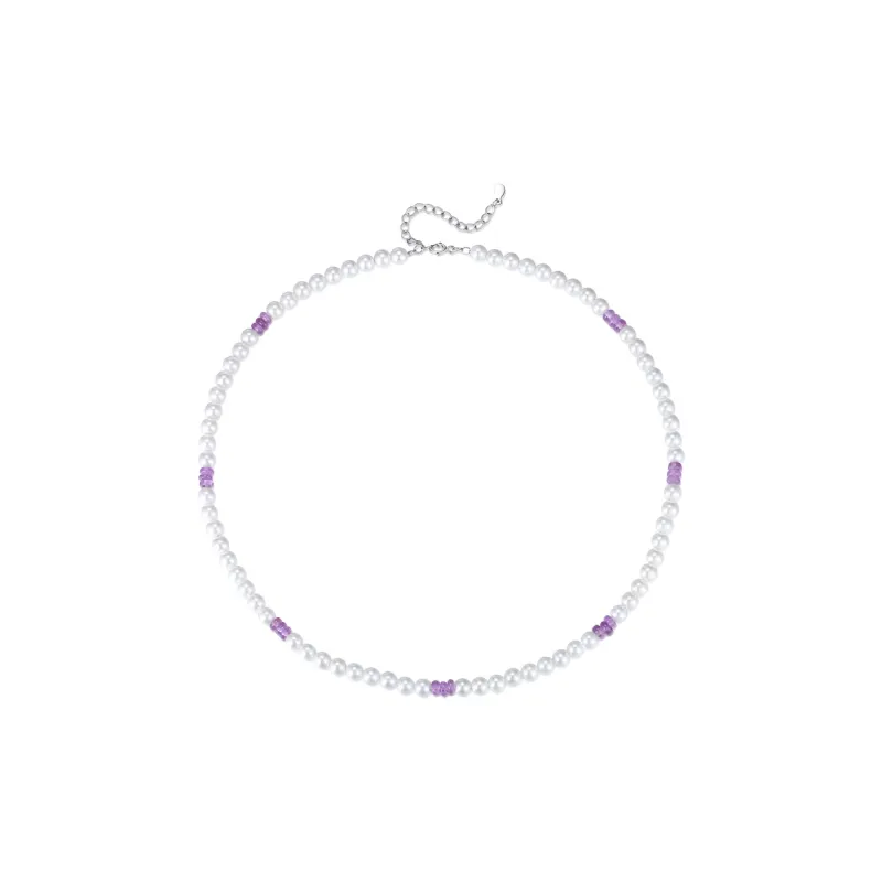 SINO GEM Shell Pearl Necklaces Women's-0