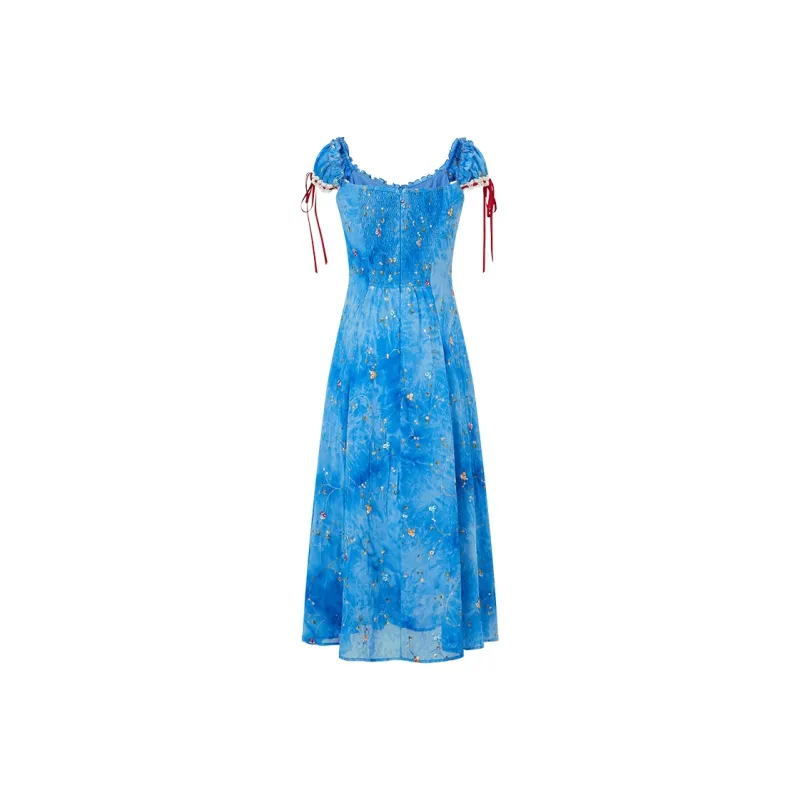 ACAINES Slip Dresses Women's Ocean Blue-1