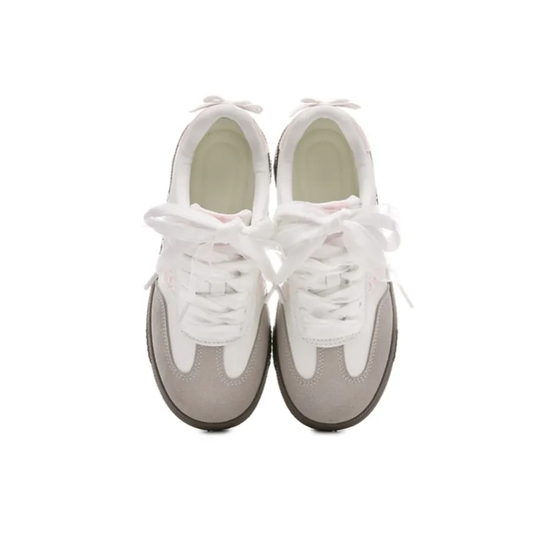 The New Age Family Low Top Skateboard Shoes Women's White Pink-2