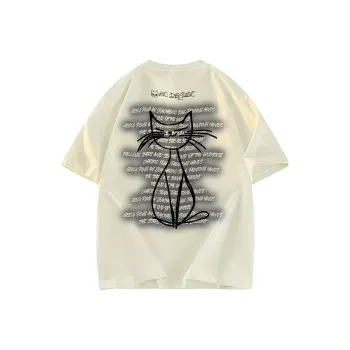 A02 T Shirts Unisex Light Beige Apricot