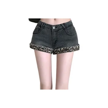 GOSO Denim Shorts Women's Black Gray Color