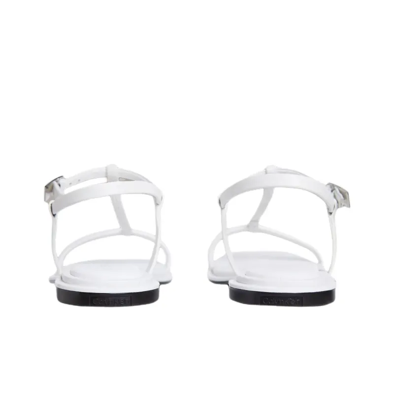 CALVIN KLEIN One Strap Sandals Women's White-4