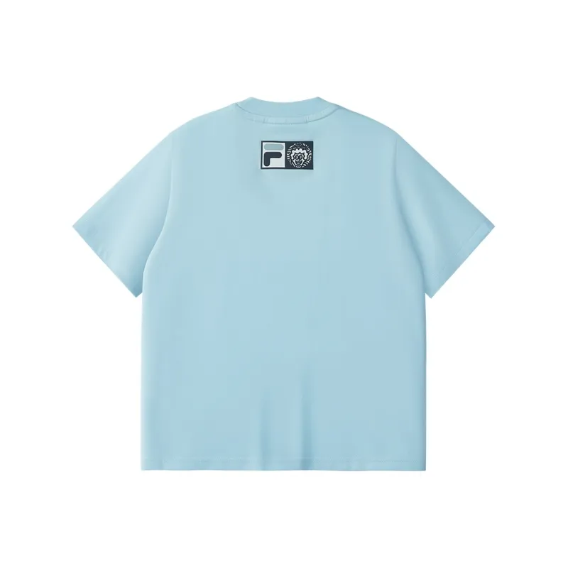 FILA FUSION x MR.DOODLE T Shirt Women's Deli Blue LB-1
