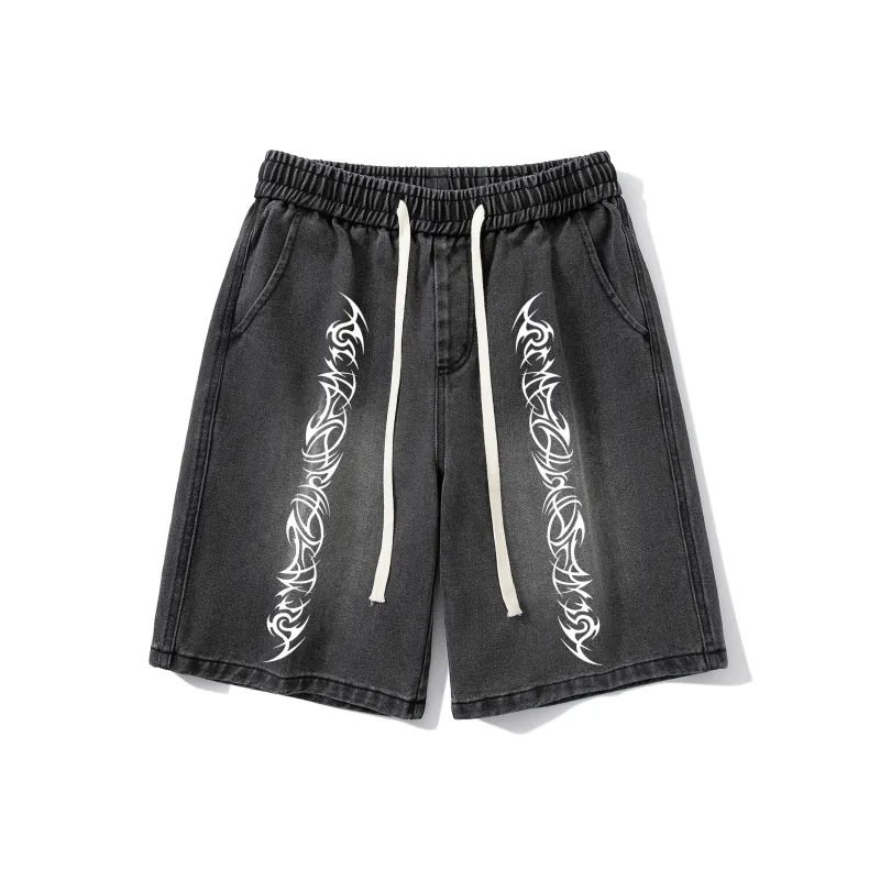 VXOXV Denim Shorts Unisex-8