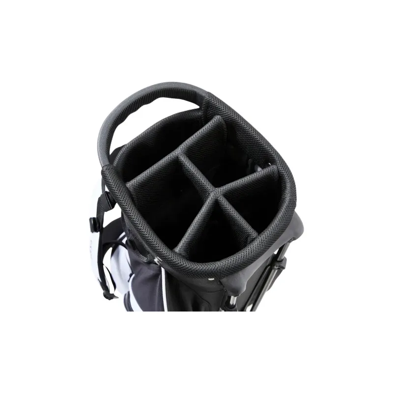 DECATHLON Polyester Golf Lightweight Stand Bag Travel Storage Bag Unisex Snow & Smoky Black-8