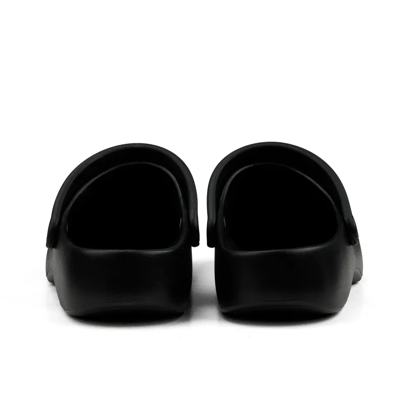 HANQIAORIJI Rakura Series Closed Toe Slippers Unisex Black-5