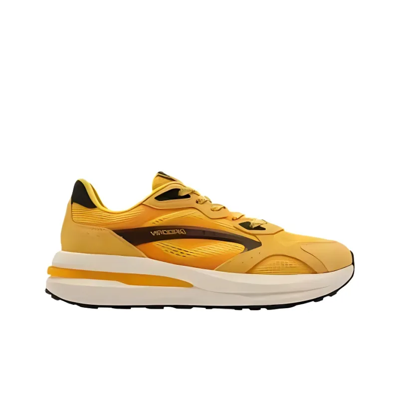 QIAODAN Slip Resistant And Breathable Low Top Casual Shoes Men's Yellow-1
